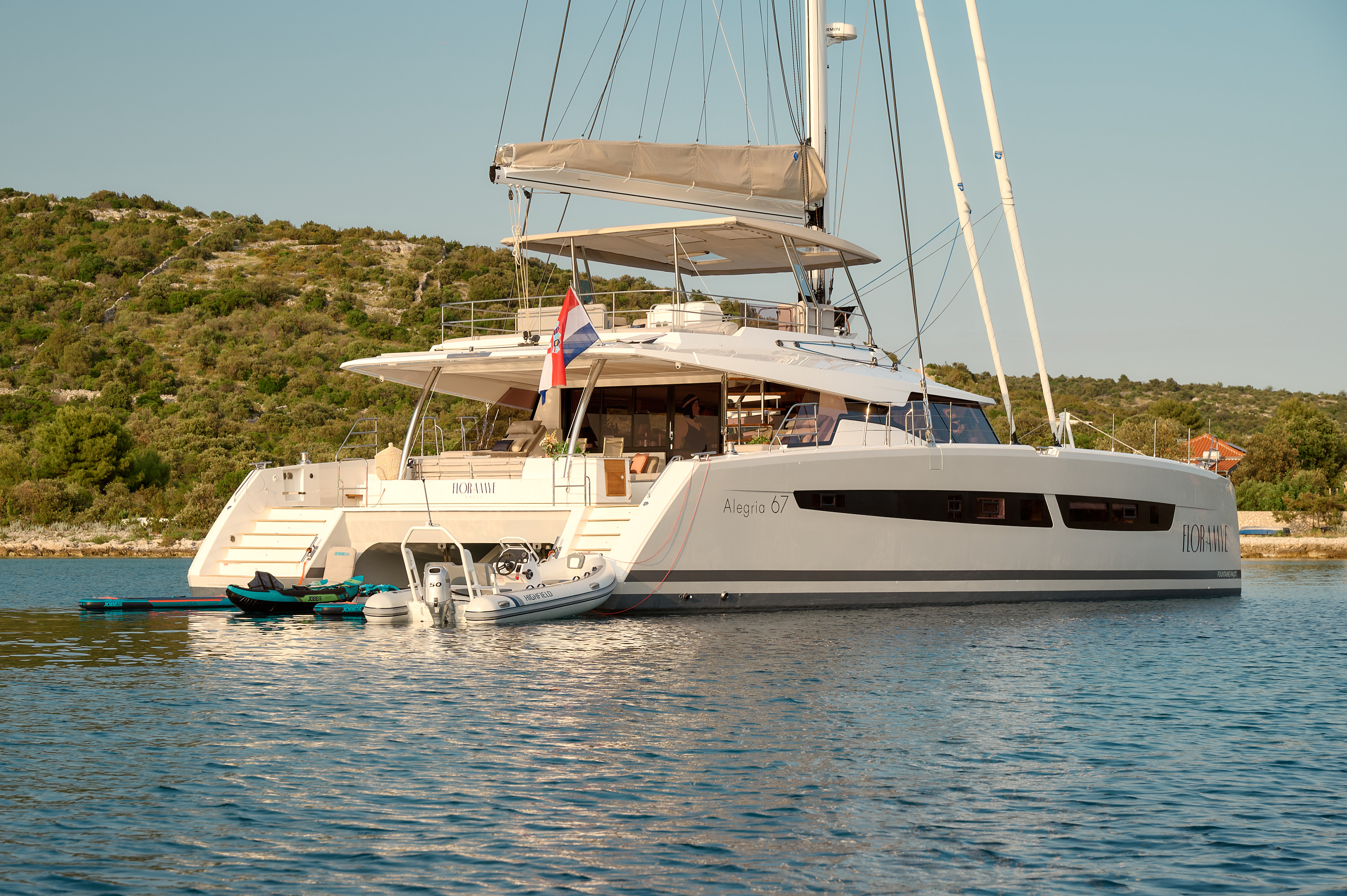 Luxury yachts in the Adriatic