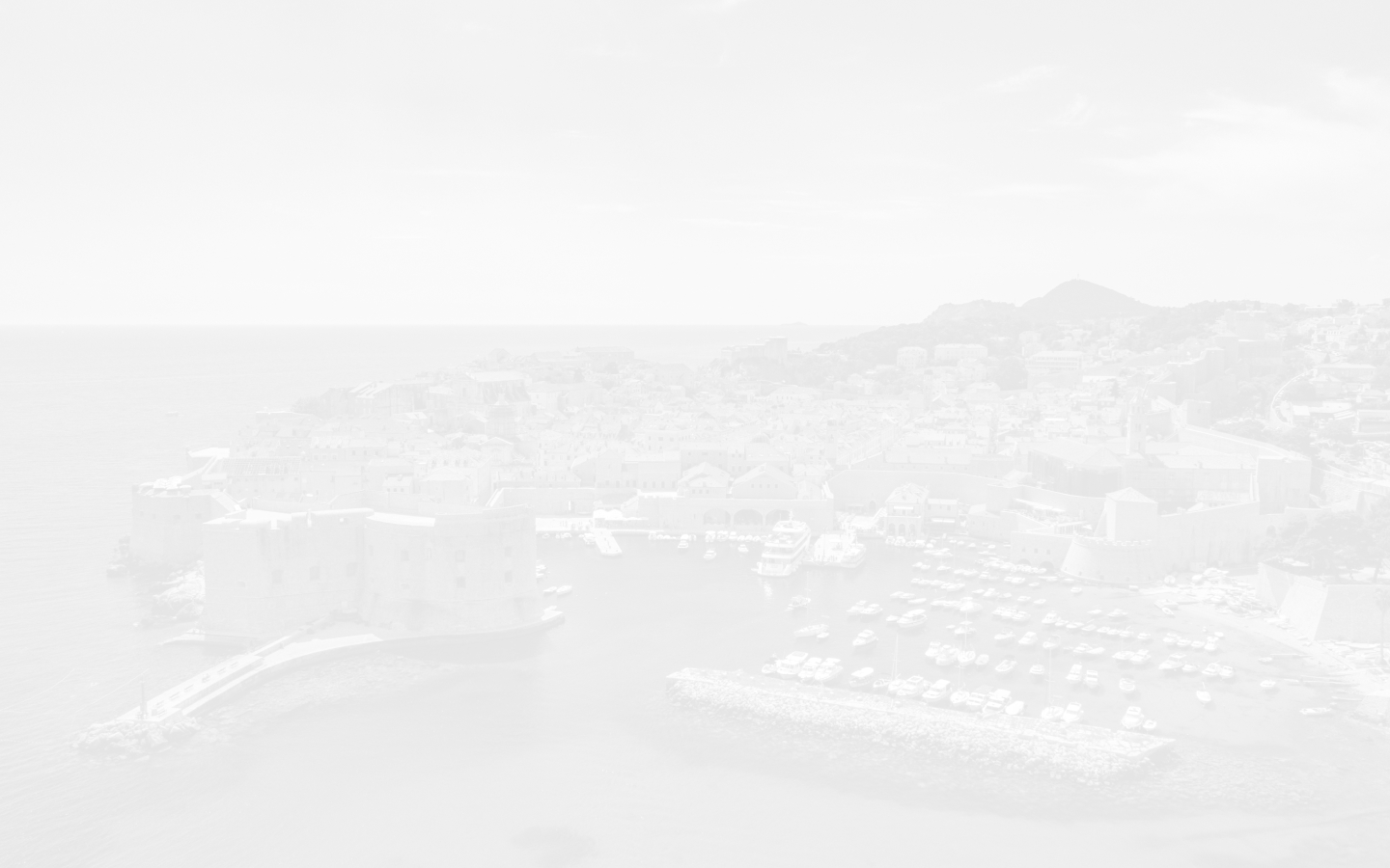 Aerial view of a luxury yacht in the Adriatic Sea